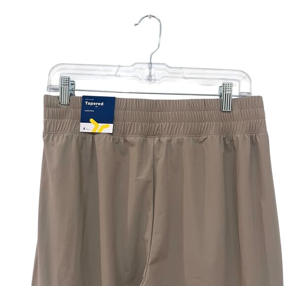 NEW Old Navy SleekTech Go-Dry Cargo Pants Tapered Beige Womens Small Tall - Picture 5 of 10